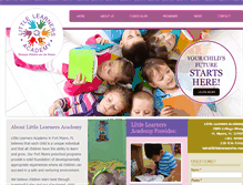 Tablet Screenshot of littlelearnersfm.com